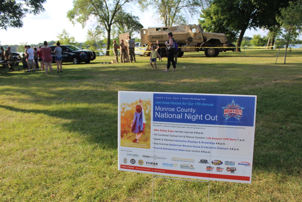Fort McCoy supports 2019 Monroe County National Night Out in Tomah