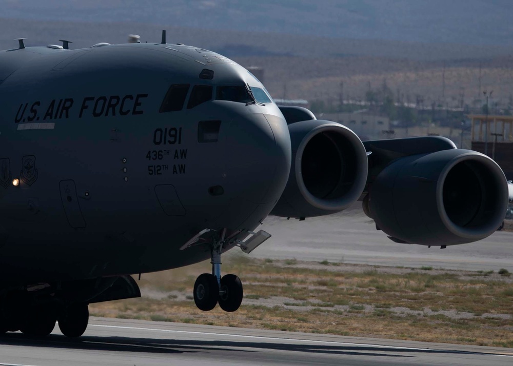 Nellis AFB taxi and take offs