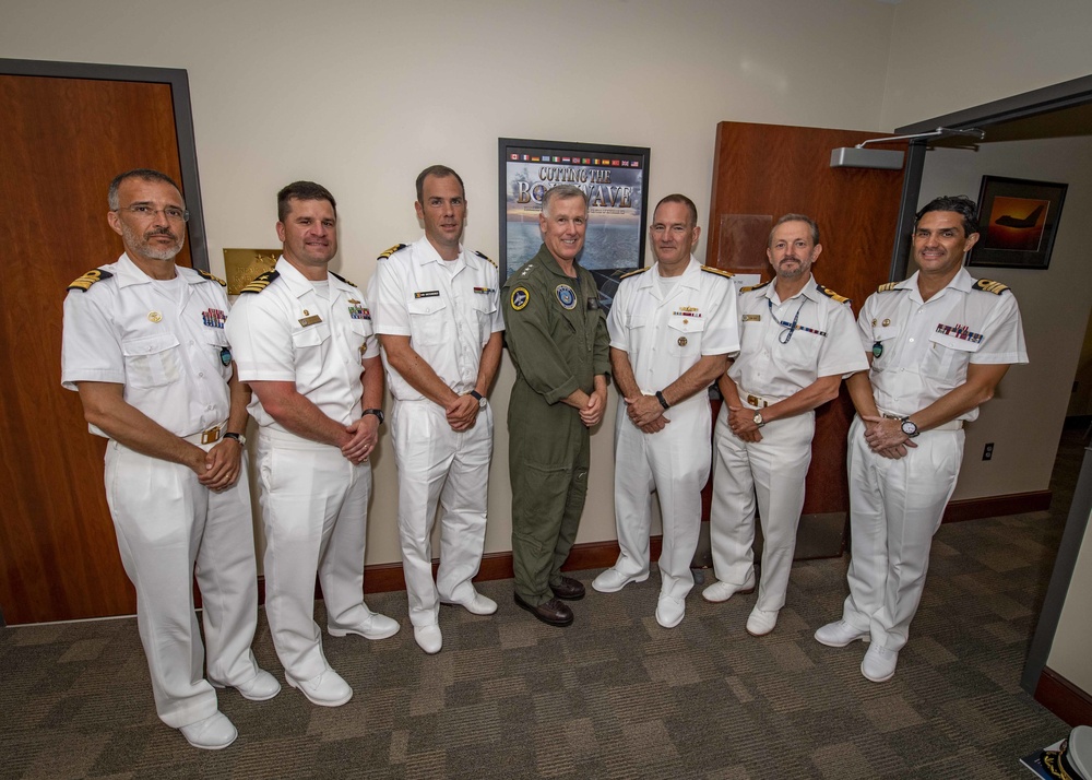 SNMG1 and USS Gridley Leadership Meet with Vice Adm. Bruce Lindsey