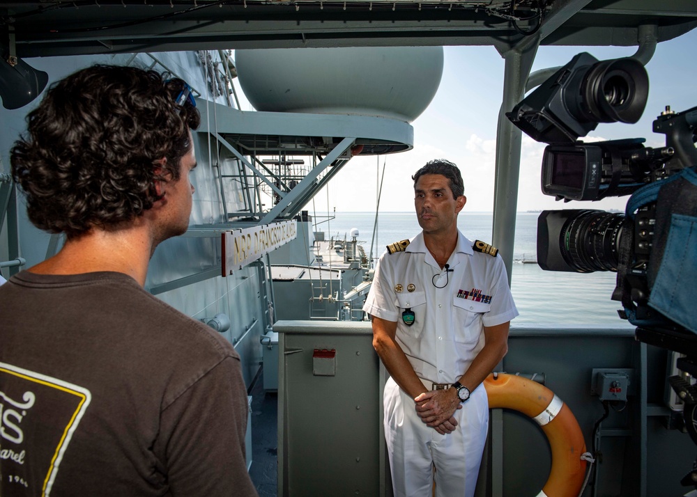 Portuguese Navy Cmdr. Ricardo José Gomes da Silva Inácia is Interviewed