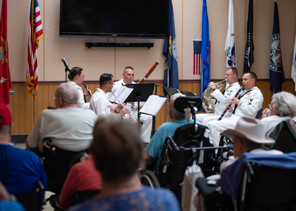 Navy Band Northwest Performs for Idaho State Veterans Home During Boise Navy Week