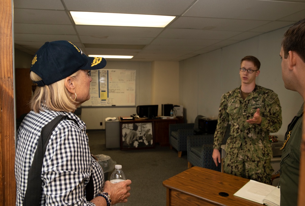 Susan Ford Bales visits CVN78