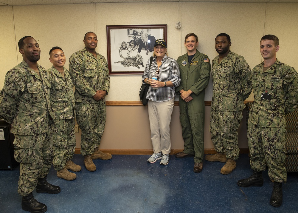 Susan Ford Bales visits CVN78