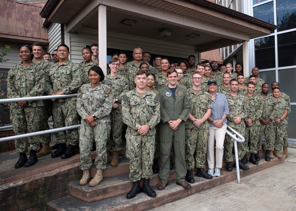 Susan Ford Bales visits CVN78