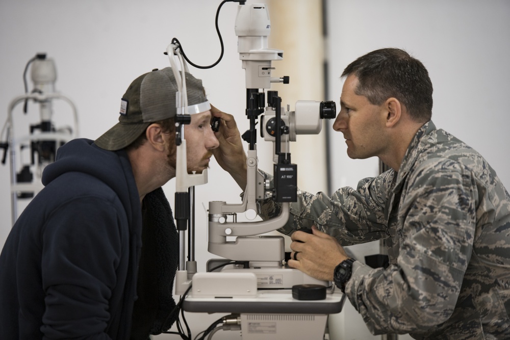 Optometry field hospital at Appalachian Care 2019