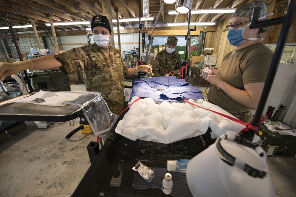 Veterinary field hospital at Appalachian Care 2019