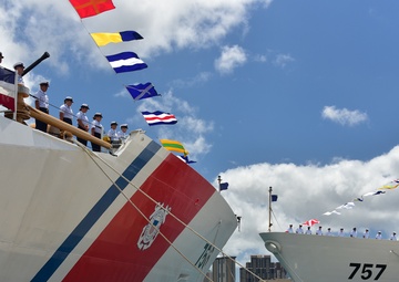 U.S. Coast Guard commissions the service’s 2 newest national security cutters in Honolulu