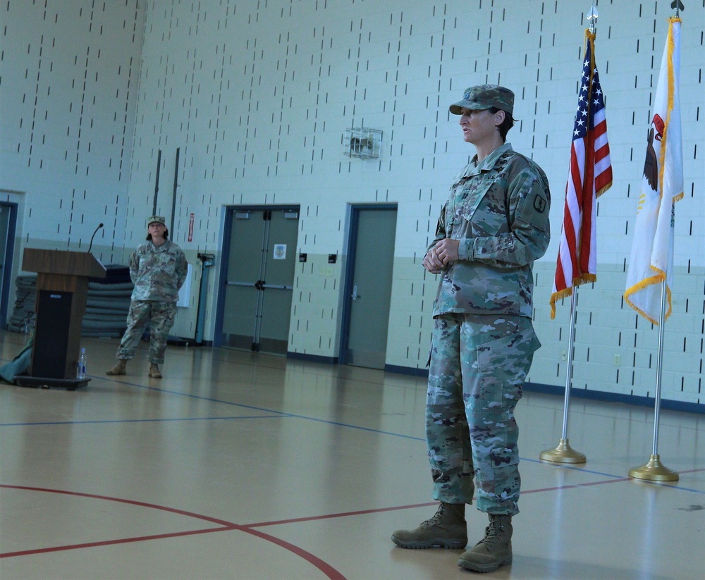 Illinois Army National Guard's HHC, 129th Regional Training Institute Change of Command