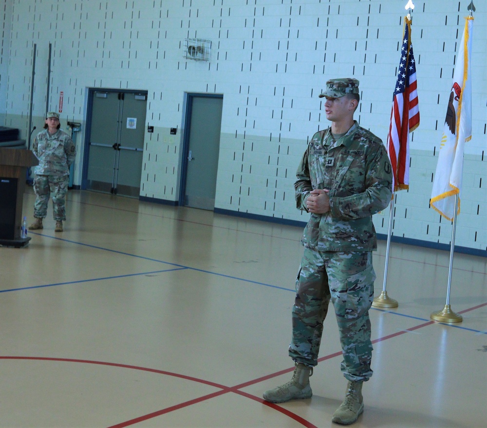 Illinois Army National Guard's HHC, 129th Regional Training Institute Change of Command