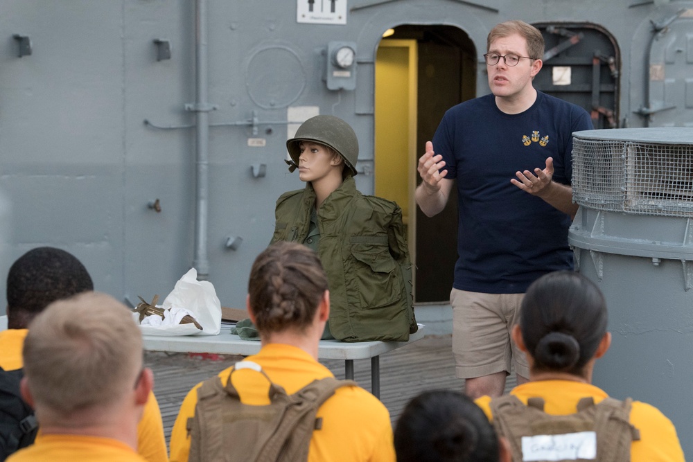 Historical Presentation aboard the Battleship Wisconsin