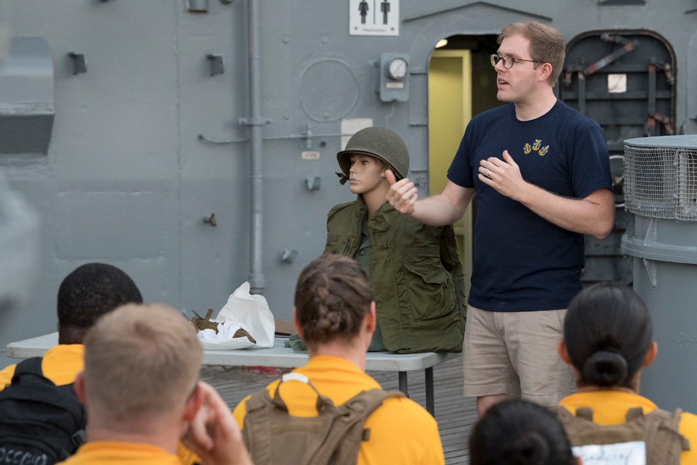 Historical Presentation aboard the Battleship Wisconsin