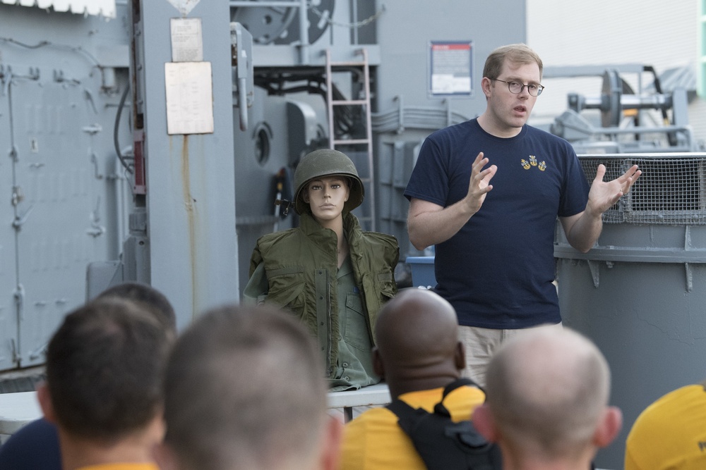 Historical Presentation aboard the Battleship Wisconsin