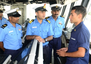 Coast Guard Cutter Stratton participates in maritime exercise with Indian Coast Guard