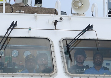 Coast Guard Cutter Stratton participates in maritime exercise with Indian Coast Guard