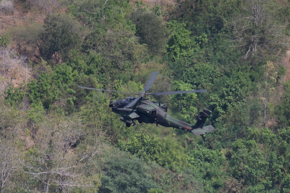 Joint Apache Live Fire Exercise at Garuda Shield 19