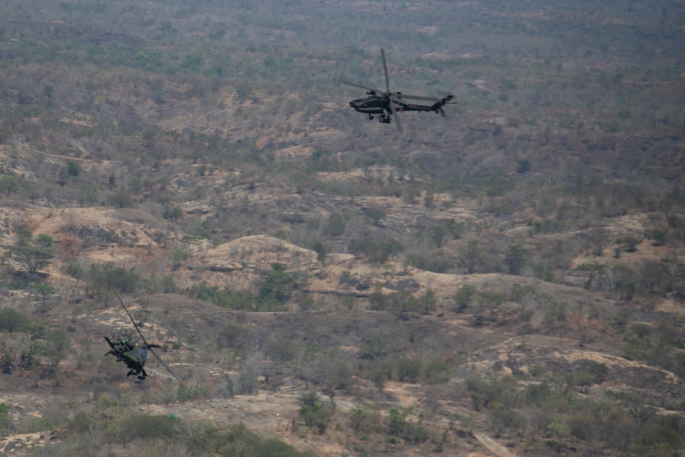 Joint Apache Live Fire Exercise at Garuda Shield 19