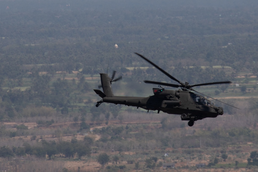 Joint Apache Live Fire Exercise at Garuda Shield 19