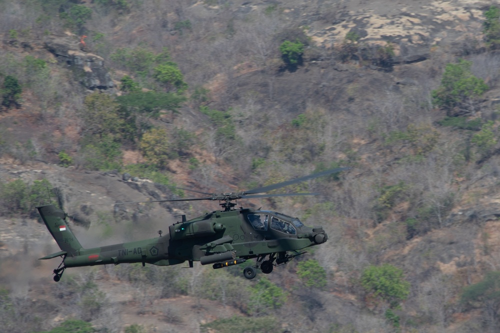 Joint Apache Live Fire Exercise at Garuda Shield 19