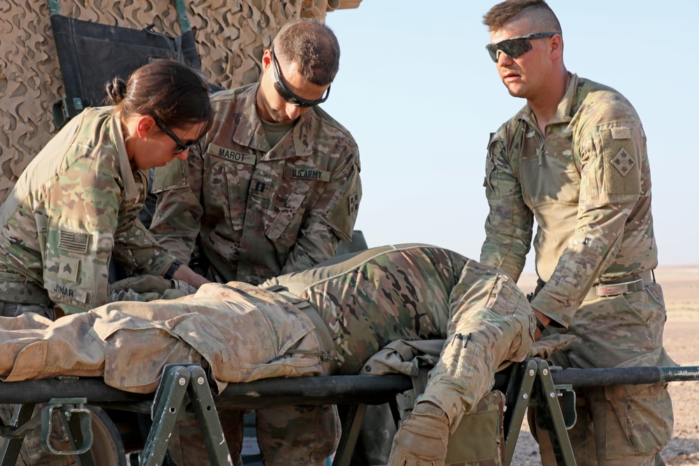 3ABCT Soldiers Practice Medical Evacuation in Preparation for Eager Lion 2019