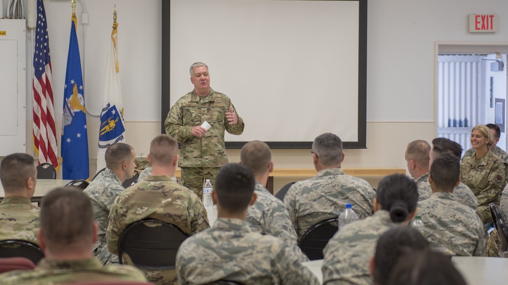 Airmen from the 202nd ISRG get coined at Otis ANGB