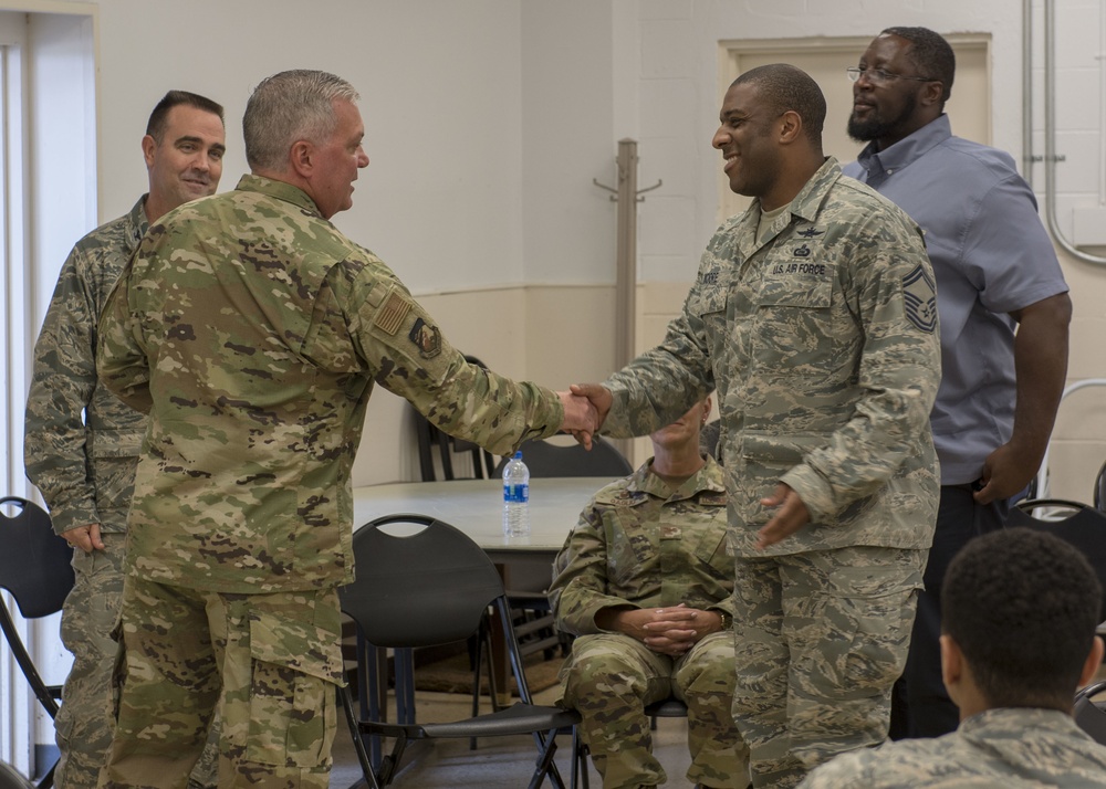 Airmen from the 202nd ISRG get coined at Otis ANGB