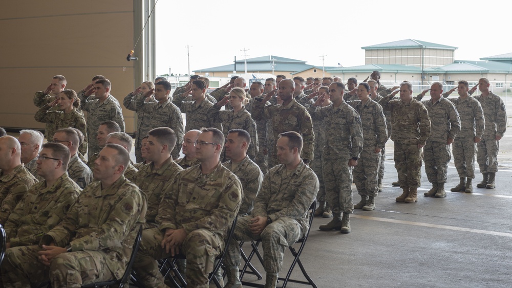 Major Matthew Ferringer assumes command of the Massachusetts Air National Guard's 267th Intelligence Squadron