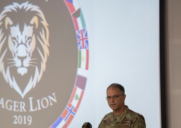 Eager Lion 19 Press Conference, KASOTC, Jordan