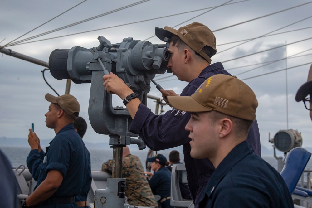 11 nations unite to conduct naval exercises off the coast of Brazil during multinational exercise