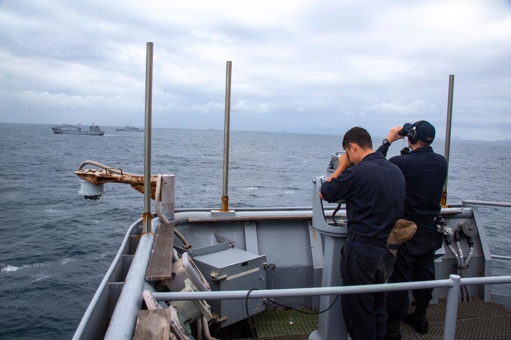 11 nations unite to conduct naval exercises off the coast of Brazil during multinational exercise