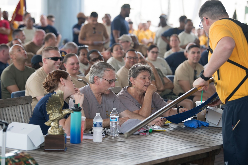Judging the cadence and guidon competition