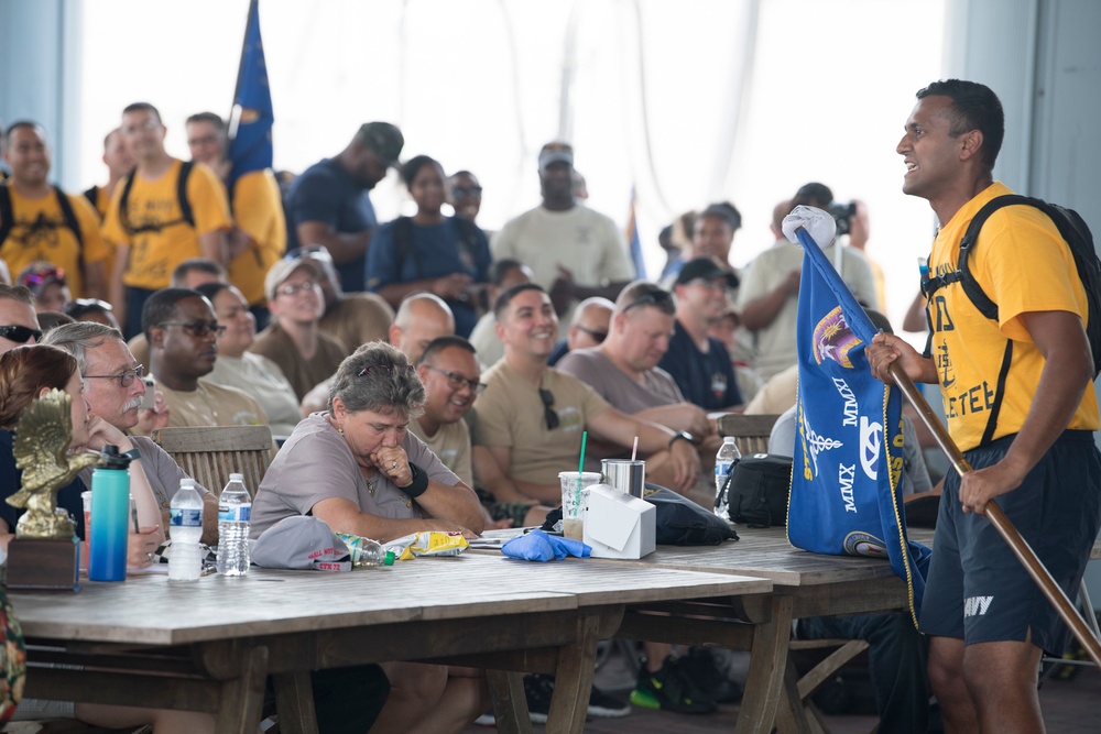 Judging the cadence and guidon competition