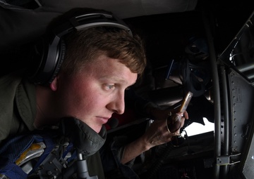Air Force Reserve Command KC-135R boom operator