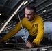 U.S. Sailor performs a pre-operating check