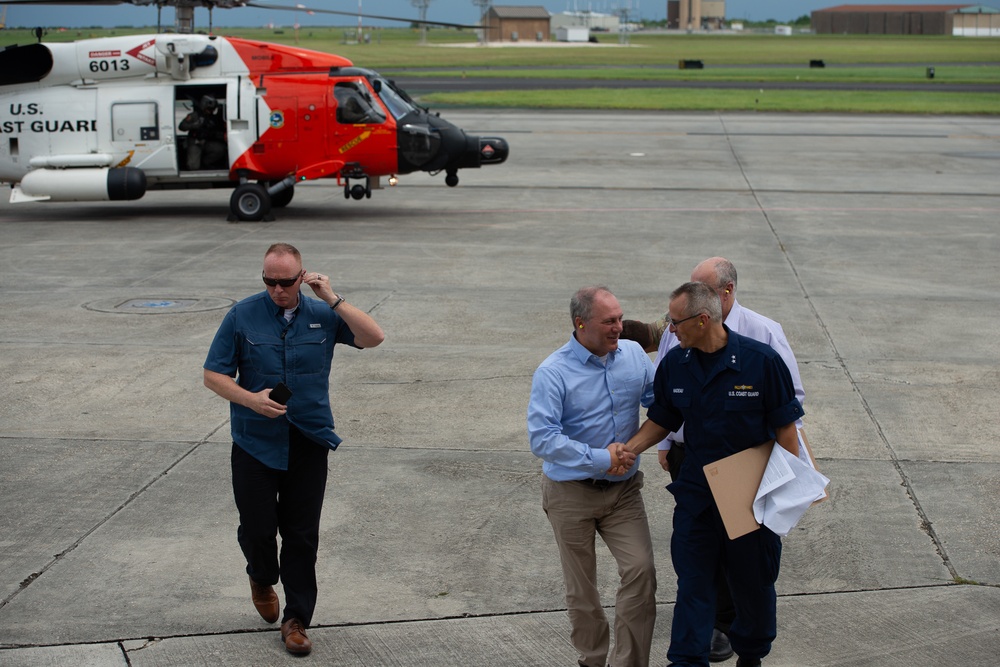 Rep. Scalise, Coast Guard, Army Corps of Engineers conducts Houma levee system overflight