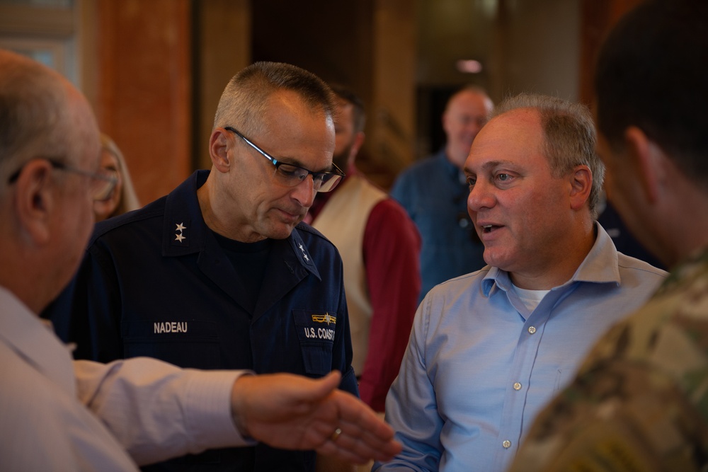 Rep. Scalise, Coast Guard, Army Corps of Engineers conduct Houma levee system overflight