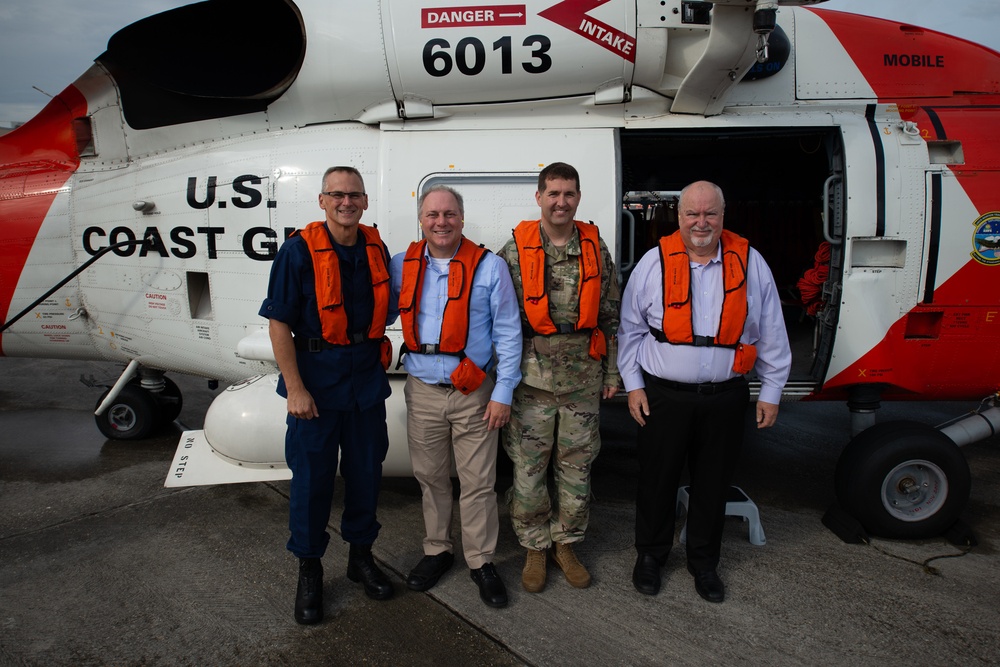 Rep. Scalise, Coast Guard, Army Corps of Engineers conduct Houma levee system overflight