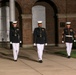 Marines march in Friday Evening Parade