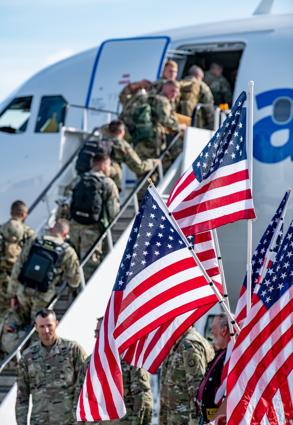 West Virginia Nationa Guard bids farewell to deploying troops.