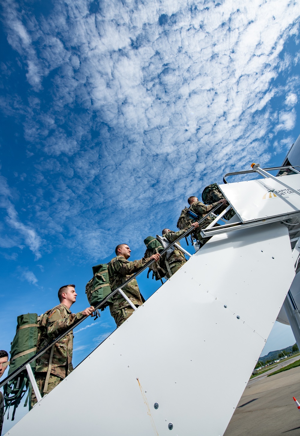 West Virginia Nationa Guard bids farewell to deploying troops.