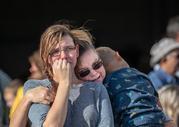 West Virginia Nationa Guard bids farewell to deploying troops.