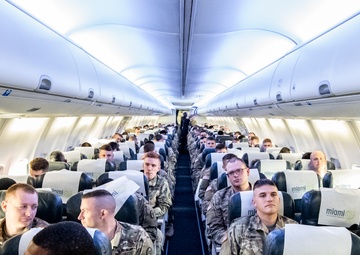 West Virginia Nationa Guard bids farewell to deploying troops.