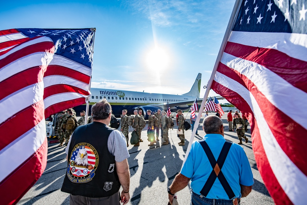 West Virginia Nationa Guard bids farewell to deploying troops.