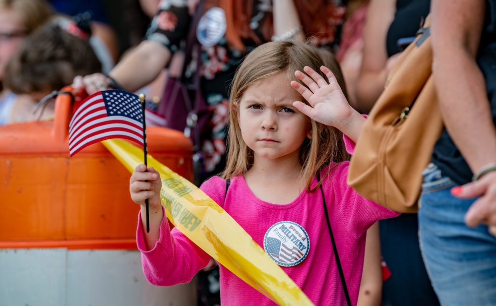 West Virginia Nationa Guard bids farewell to deploying troops.