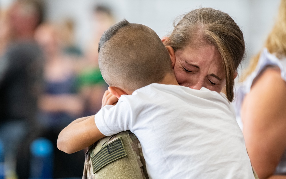 West Virginia Nationa Guard bids farewell to deploying troops.