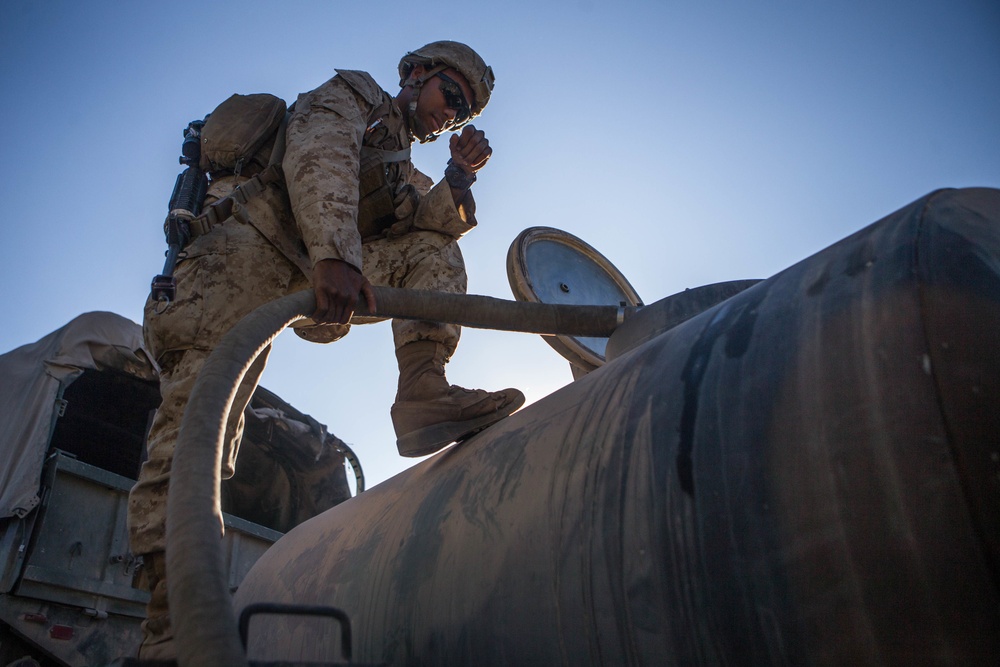 Combat Logistics Battalion 2 Rapid Resupply Points during Force-on-Force Training