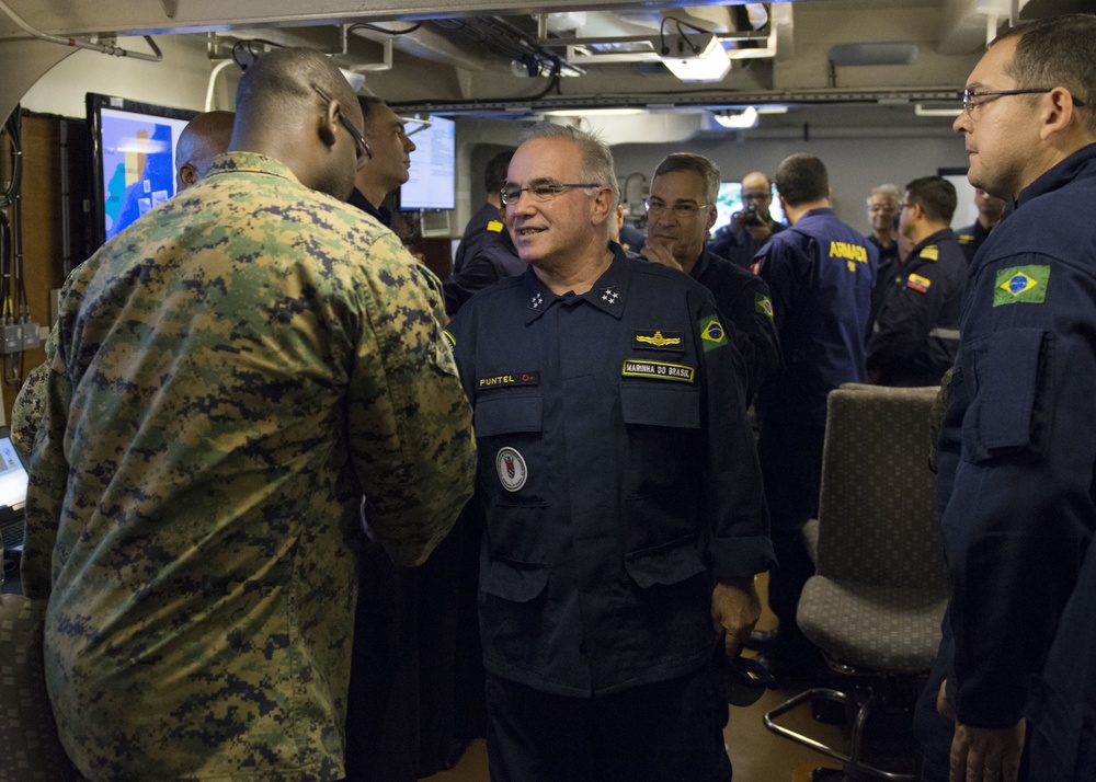 Brazilian Admiral Puntel visits PHM Atlantico