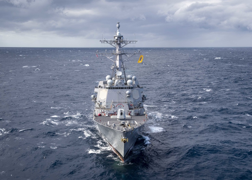 USS Gridley Transits the Atlantic Ocean