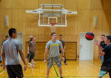 Junior Sailor Association volunteer at Children's Center of Okinawa