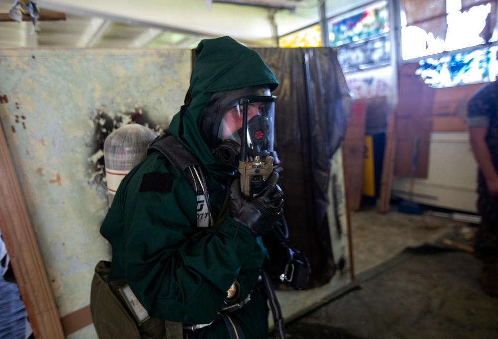 MWHS-1 CBRN Conducts EOD/Hazmat Response Training