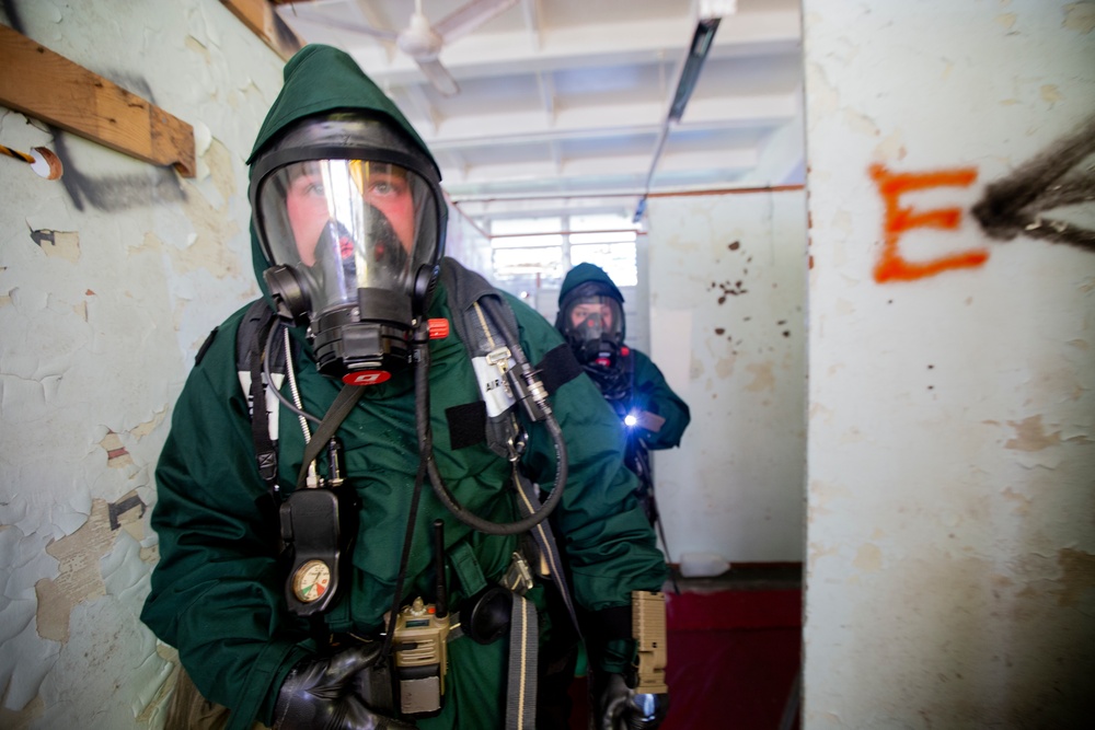 MWHS-1 CBRN Conducts EOD/Hazmat Response Training